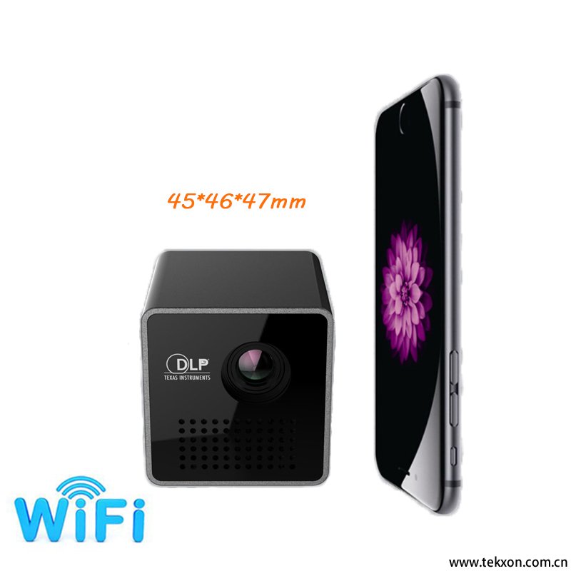 G1+ DLP micro projector wireless WiFi 35 lumens 800:1 super mini DLP projector 640*360